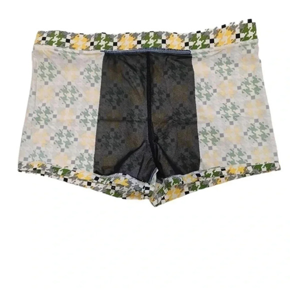 Godsen Yellow Green White Black Swim Shorts  Trunks Size L - Picture 3 of 6